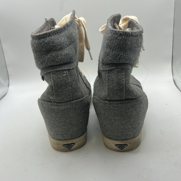 Roxy Autumn Hidden Wedge Sneakers Shoes Gray Womens Size 10 - Picture 3 of 15